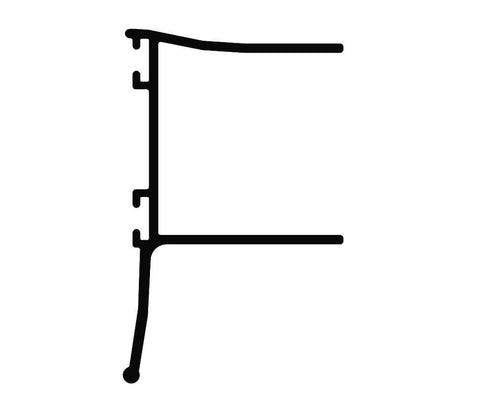 Profilo montante a muro ARG.SATINATO