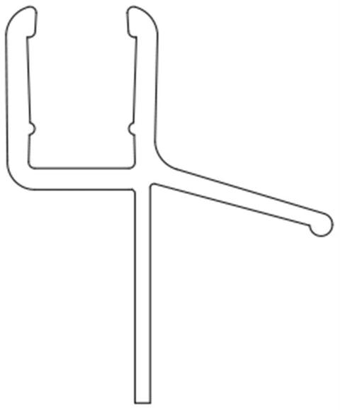 Guarnizione gocciolatoio CURVO sotto-porta SX