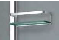 Mensola completa BASKET SX ACCIAIO INOX