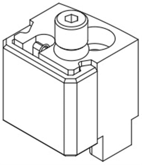 Blocchetto FISSO   RM   CROMO  SX
