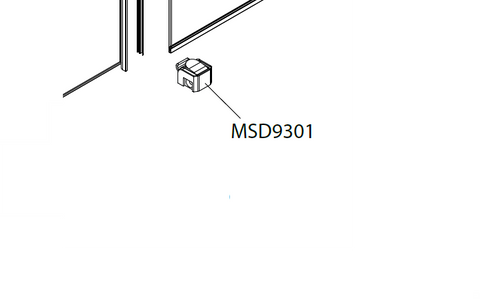 Guida con sgancio 7200 CROMO   SINISTRA