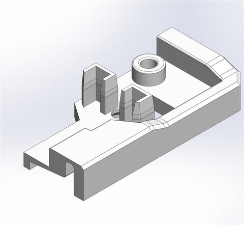 Angolare smf cardine  interno  sx ARG.SATIN